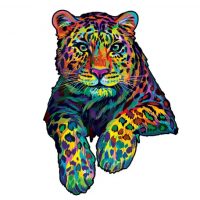 Dřevěné puzzle - Jaguár, A3