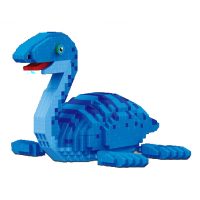 Dinosauří stavebnice - Pruhovaný modrý