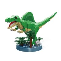 Dinosauří stavebnice - Béžovo tmavě zelený