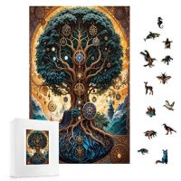 Klasické dřevěné puzzle - Strom, A3