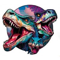 Dřevěné puzzle - Dinosaurus 07, A4
