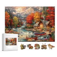 Klasické dřevěné puzzle - Příroda, A3