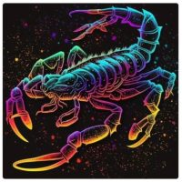 Diamantové malování s diamanty ve tvaru čtverce - Znamení zvěrokruhu, štír 40 x 40