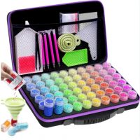 Úložný box na diamantové malování - 60 lahviček