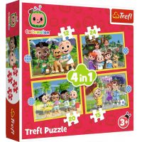 Trefl pohádkové puzzle - Cocomelon Meet the Charakters 4v1, 71 dílků