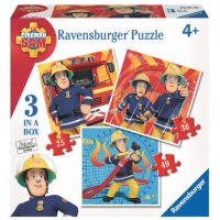 Ravensburger pohádkové puzzle - 3v1 Fireman Sam, 110 dílků