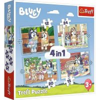 Trefl pohádkové puzzle - 4v1 Bluey and his world, 71 dílků