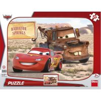 Dino pohádkové puzzle - Blesk McQueen and Mater, 12 dílků