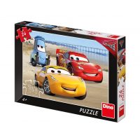 Dino pohádkové puzzle - Cars on the beach, 24 dílků