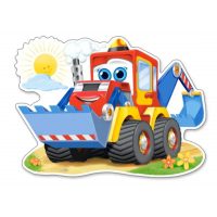Castorland pohádkové puzzle - Hilarious excavator, 12 dílků
