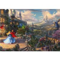 Schmidt Thomas Kinkade puzzle - Sleeping Beauty Dancing in the Enchanted Light, 1000 dílků