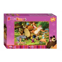Step pohádkové puzzle - Masha and the Bear, 550 dílků