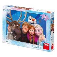 Dino Frozen puzzle - Selfie, 24 dílků