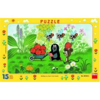 Dino pohádkové puzzle - Krtek na výletě, 15 dílků