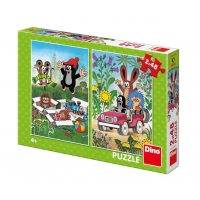 Dino pohádkové puzzle - Krtek je šťastný, 48 dílků