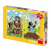 Dino pohádkové puzzle - Krtek na louce, 48 dílků