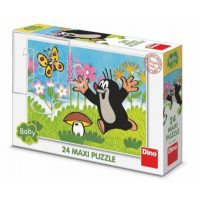Dino pohádkové puzzle - Krtek a houba Maxi, 24 dílků