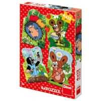 Dino pohádkové puzzle - Krtek, 12 dílků
