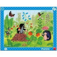 Dino pohádkové puzzle - Krtek a jahody, 40 dílků