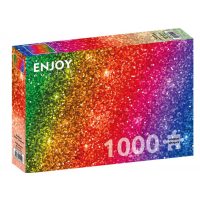 Enjoy puzzle - Rainbow Glitter Gradient, 1000 dílků