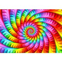 Enjoy puzzle - Psychedelic Rainbow Spiral, 1000 dílků