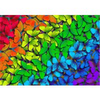 Enjoy puzzle - Rainbow Butterflies, 1000 dílků