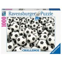 Ravensburger puzzle Challenge collection - Football balls, 1000 dílků