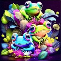 Klasické dřevěné puzzle - Žabky, A5