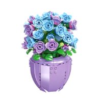 Stavebnice květiny ve váze - Bellflower, 372 dílků