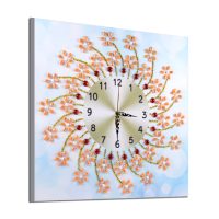 Mechanické diamantové malování - Hodiny 35 x 35, DZ-077