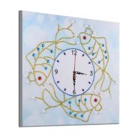 Mechanické diamantové malování - Hodiny 35 x 35, DZ-072