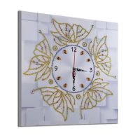 Mechanické diamantové malování - Hodiny 35 x 35, DZ-073