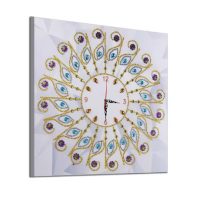 Mechanické diamantové malování - Hodiny 35 x 35, DZ-078