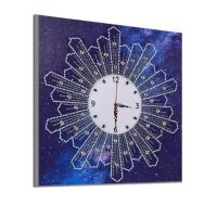 Mechanické diamantové malování - Hodiny 35 x 35, DZ-082