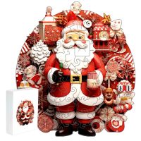 Dřevěné puzzle - Santa Claus, A3