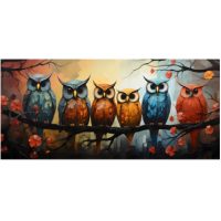Klasické dřevěné puzzle - Sovičky, A5