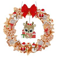 Diamantové malování velká závěsná Vánoční ozdoba - Xmas Elk