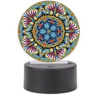 Diamantové malování s podstavcem a podsvícením - Mandala
