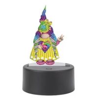 Diamantové malování s podstavcem a podsvícením - Gnome