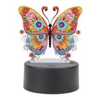 Diamantové malování s podstavcem a podsvícením - Butterfly