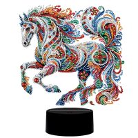 Diamantové malování s podstavcem a podsvícením - Horse