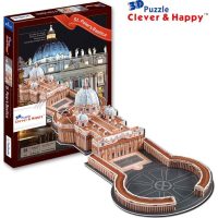 CLEVER&HAPPY 3D puzzle - Bazilika Sv. Petra Vatikán, 56 dílků