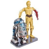 METAL EARTH 3D puzzle - Star Wars: R2D2 a C-3PO, Deluxe set