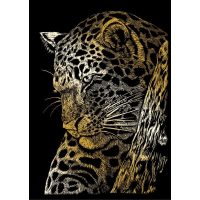 ROYAL & LANGNICKEL Zlatý škrabací obrázek - Leopard