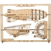 UGEARS 3D puzzle - Zeppelin 2,5D, 49 dílků