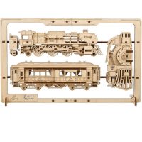 UGEARS 3D puzzle - Parní Express 2,5D, 79 dílků