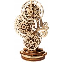 UGEARS 3D puzzle - Steampunkové hodiny 2.0, 40 dílků