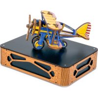 WOODEN CITY 3D puzzle - Dvouplošník Limitovaná edice, 65 dílů