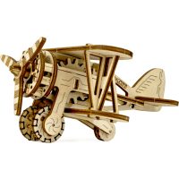 WOODEN CITY 3D puzzle - Dvouplošník, 63 dílů