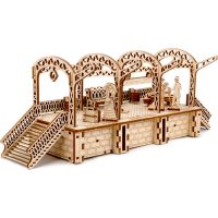 WOODEN CITY 3D puzzle - Železniční stanice, 175 dílů